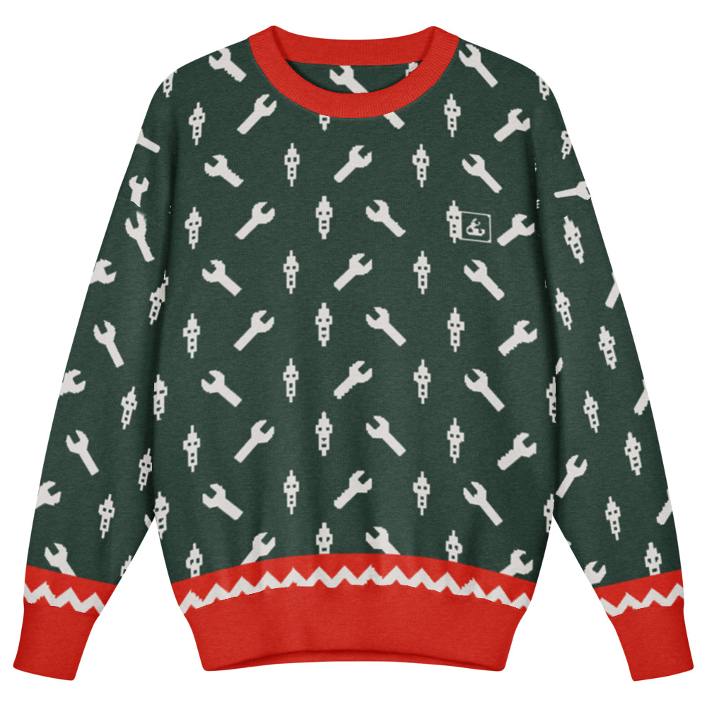 Wrench & Plug Kids' Sweater (Green)