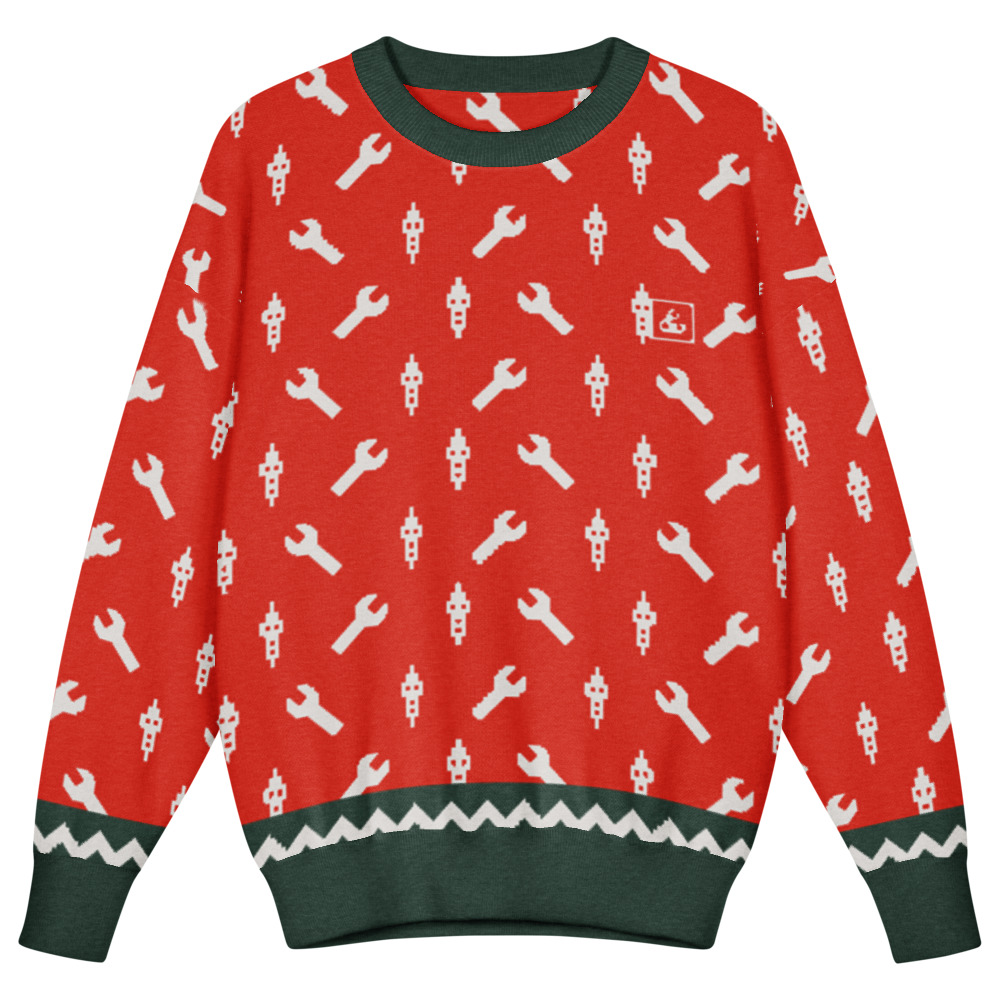 Wrench & Plug Kids' Sweater (Red)