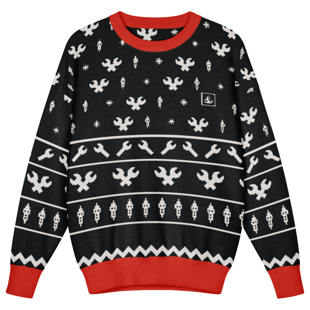 Fair Isle Garage Kids' Sweater (Black)