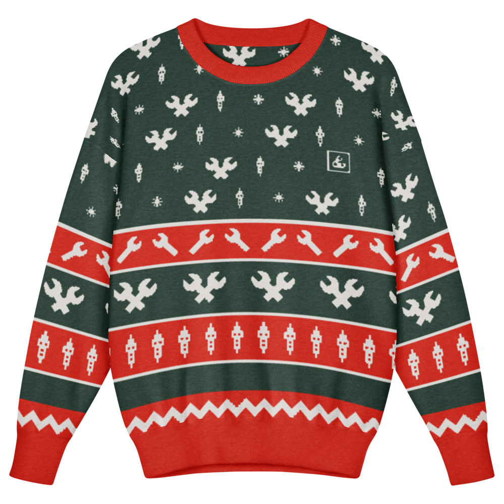 Fair Isle Garage Kids' Sweater (Green)
