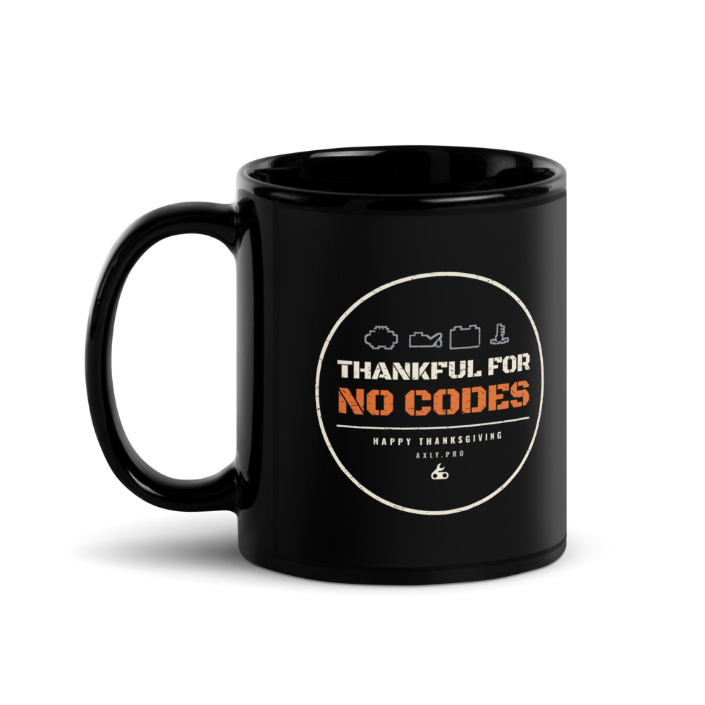 Thankful for No Codes Mug