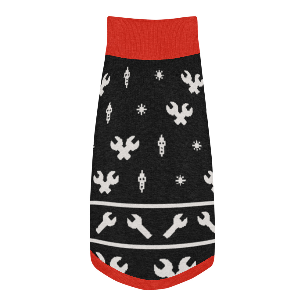 Fair Isle Garage Dog Sweater (Black)