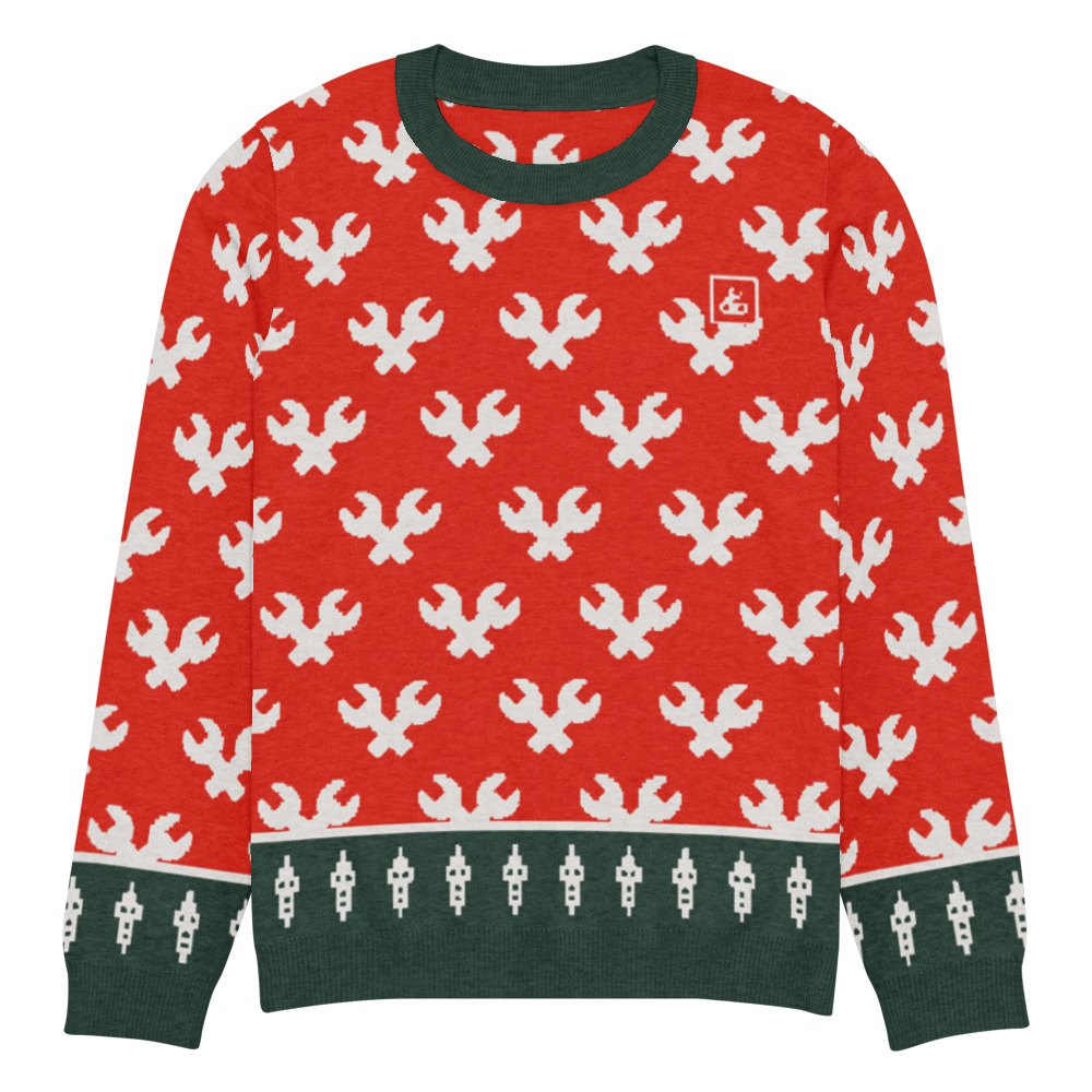 Crossed Wrenches Sweater (Red)