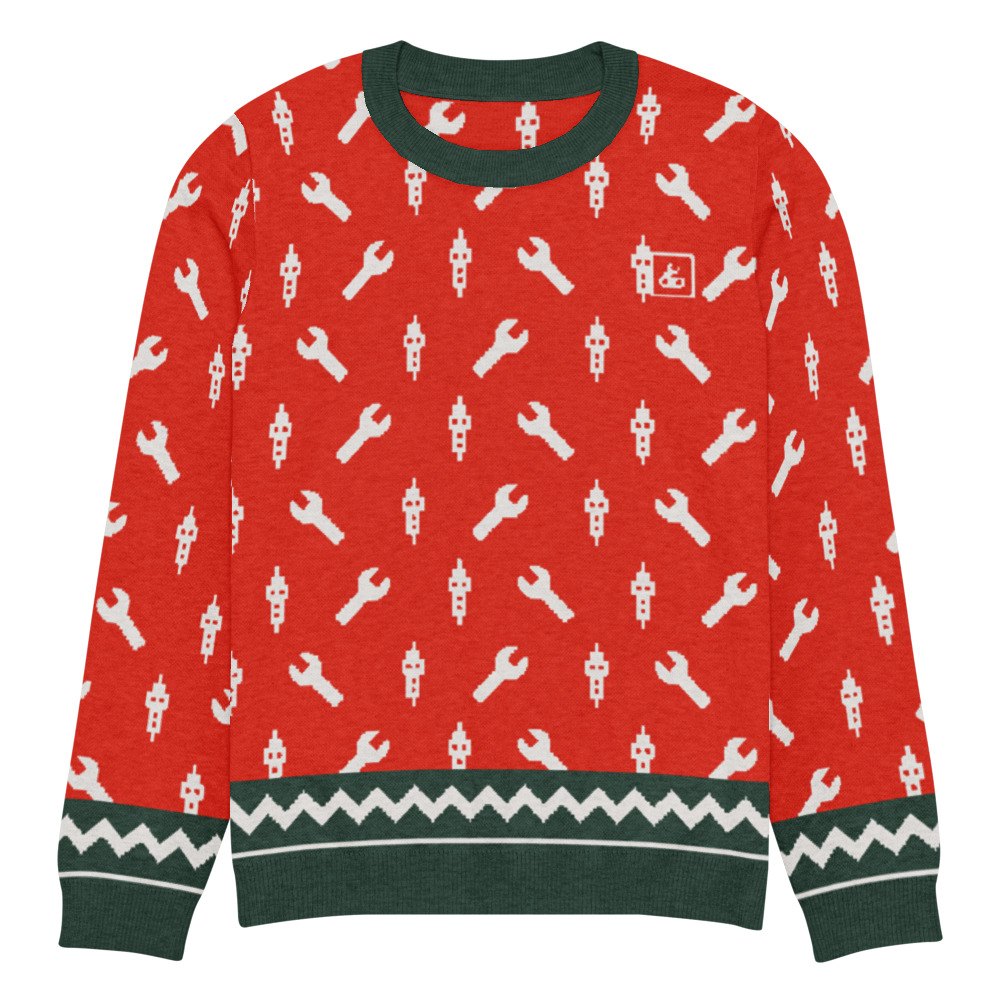 Wrench & Plug Sweater (Red)
