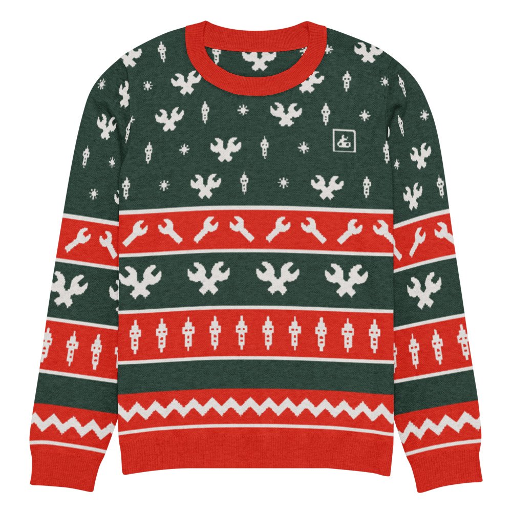 Fair Isle Garage Sweater (Green)