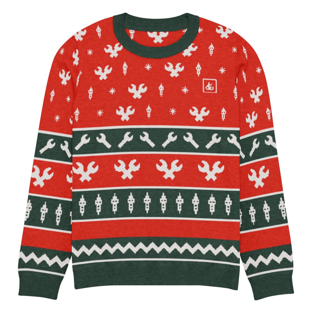 Fair Isle Garage Sweater (Red)