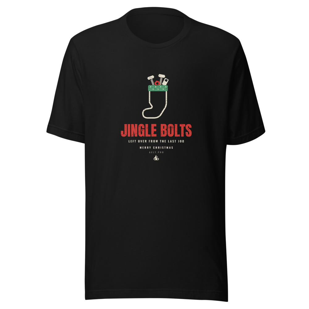 Jingle Bolts tee in black
