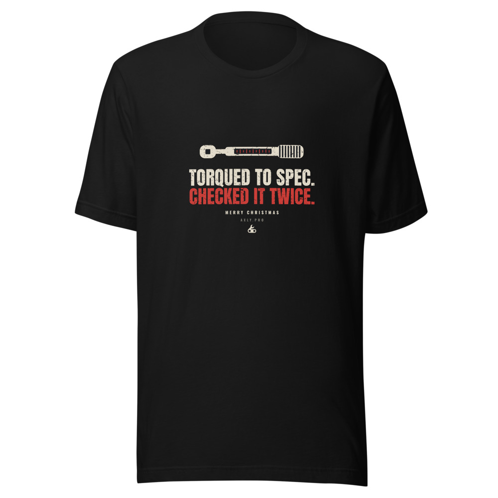 Torqued to Spec. Checked It Twice. tee in black