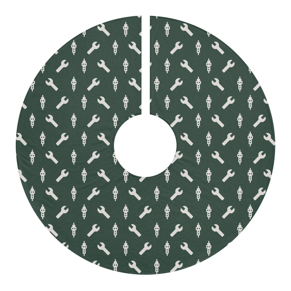 Wrench & Plug Tree Skirt