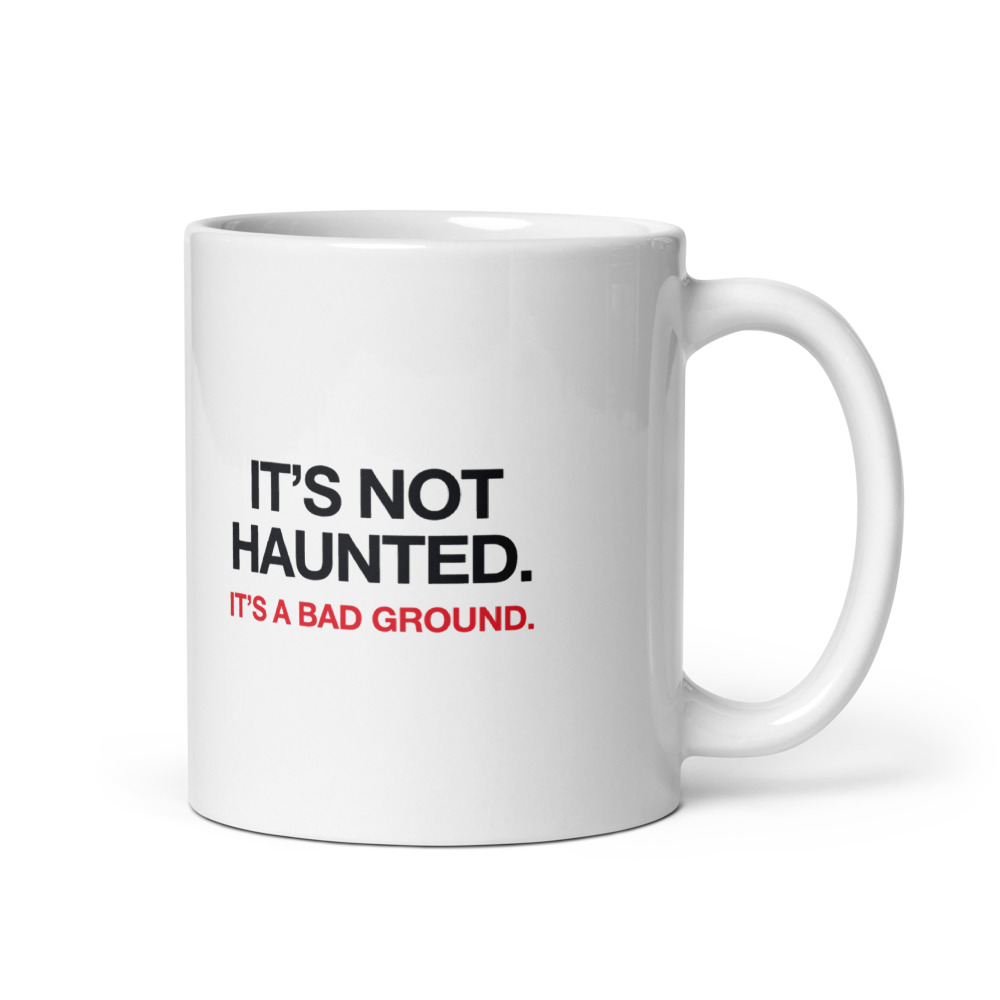 It's Not Haunted White Mug