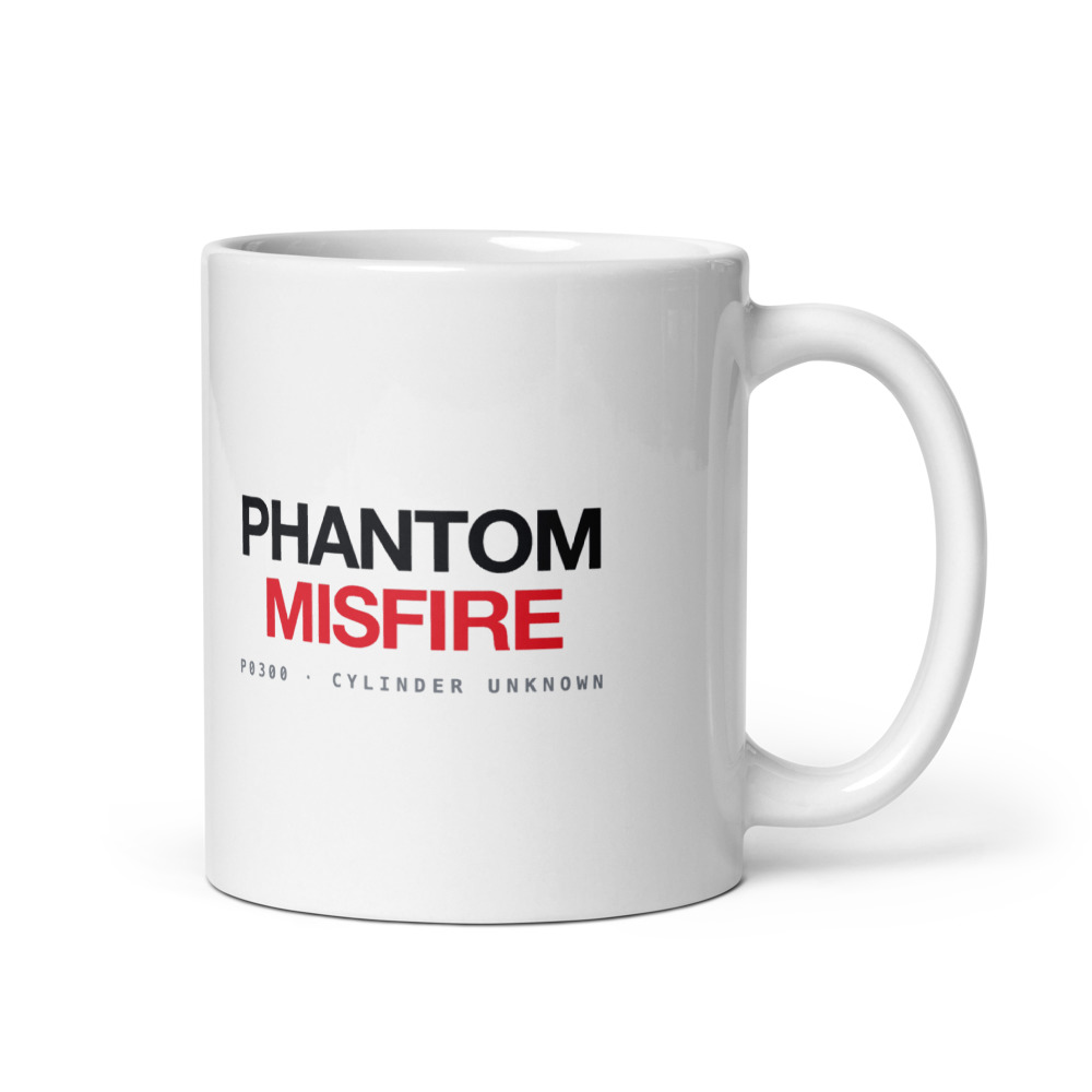 Phantom Misfire White Mug